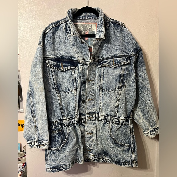 Jordache Other - ❌SOLD❌ JORDACHE No Exit Men’s Acid Wash Denim Jacket - Large